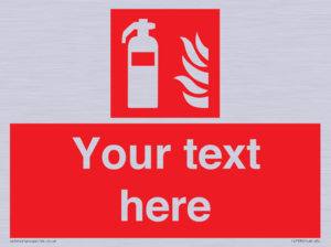 Custom Fire extinguisher Sign